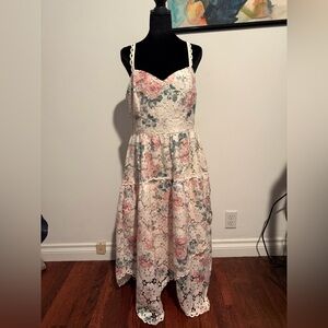 New York & Company Flower Lace Dress